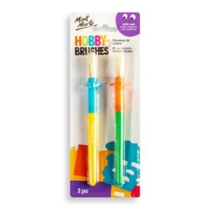 Mont Marte Kids - Hobby Brushes with Rest 2pc