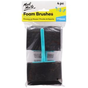 Mont Marte Foam Hobby Brush 100mm 4pce