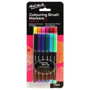 Mont Marte Colouring Brush Markers Signature 12pc